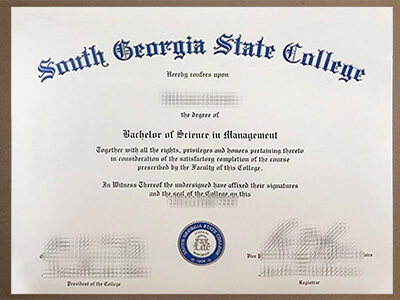 South Georgia State College diploma