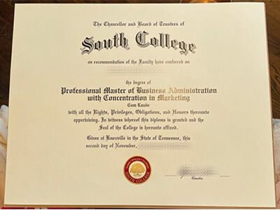 South College diploma