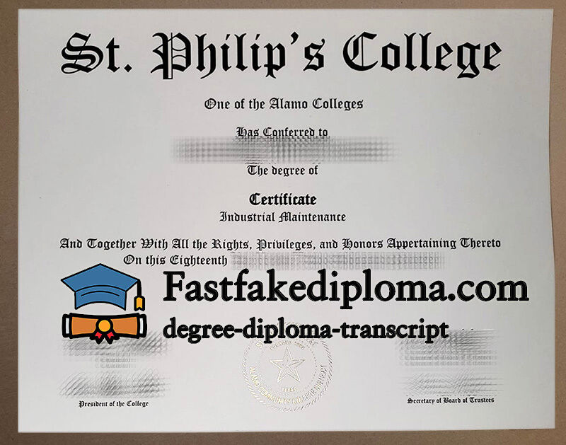 buy St. Philip's College diploma