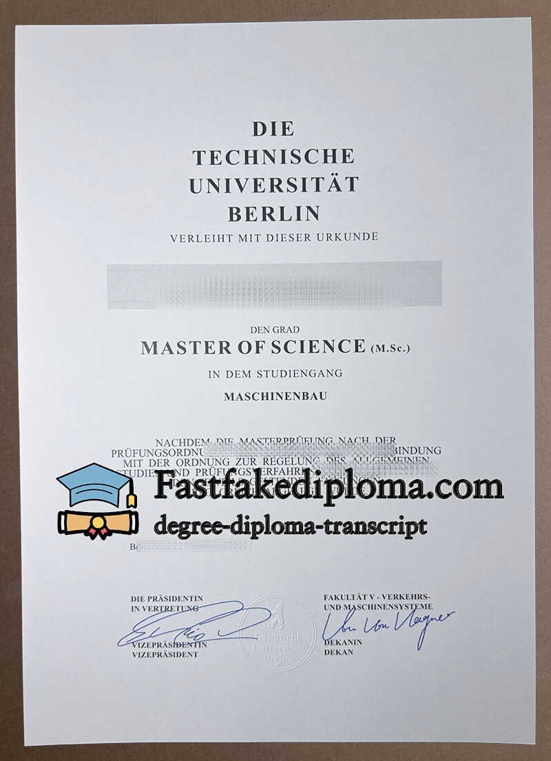 Buy TU Berlin diploma, order TU Berlin degree online