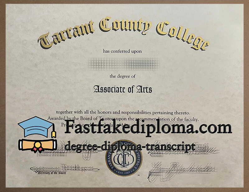 Buy Tarrant County College diploma