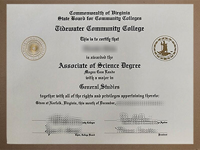 order Tidewater Community College diploma