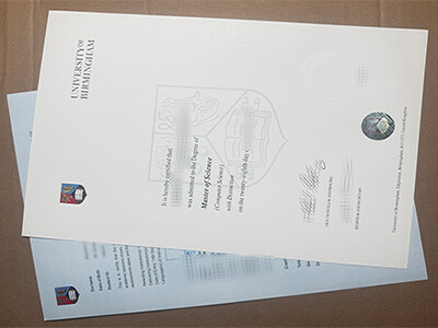 order University of Birmingham diploma