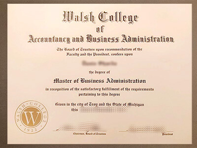 Order Walsh College diploma
