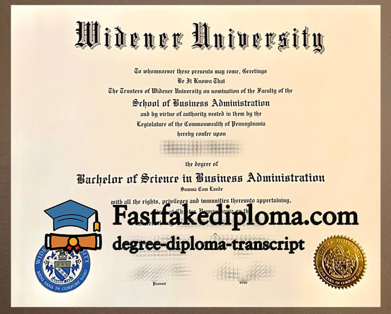 Buy Widener University diploma