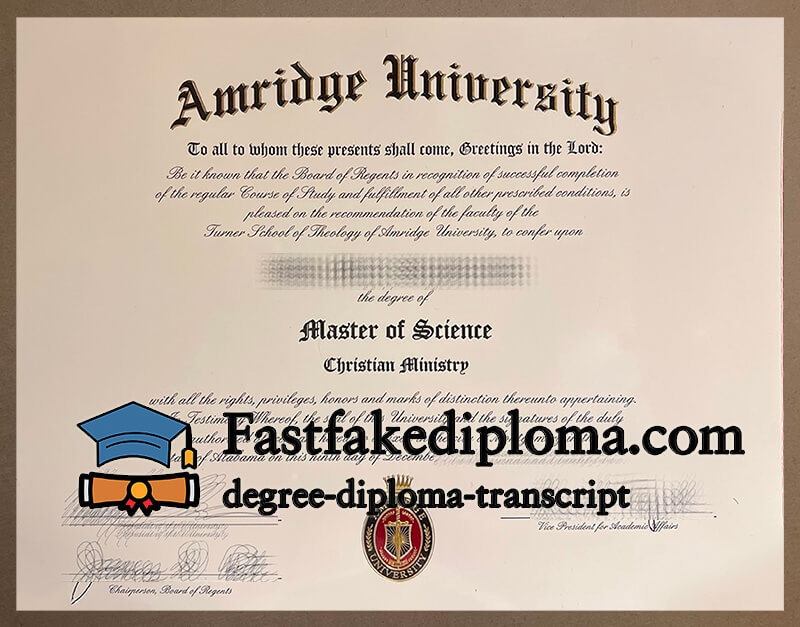 Order Amridge University diploma