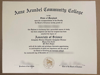 Buy Anne Arundel Community College diploma