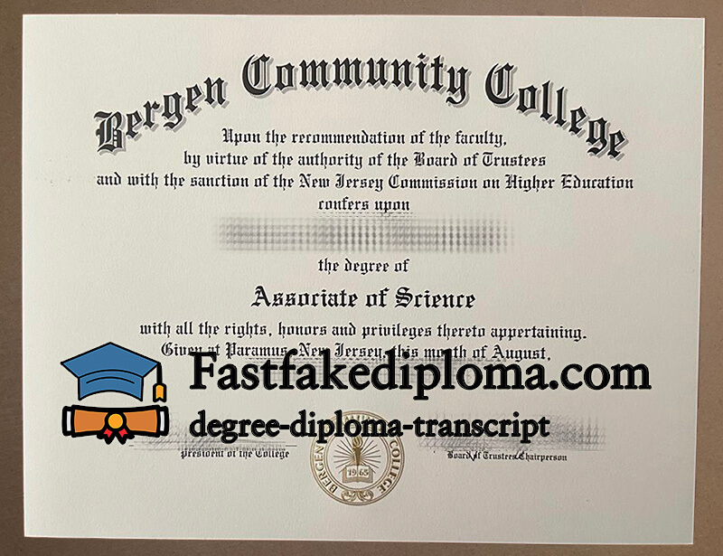 Can I order Bergen Community College diploma?