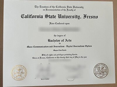 California State University Fresno diploma