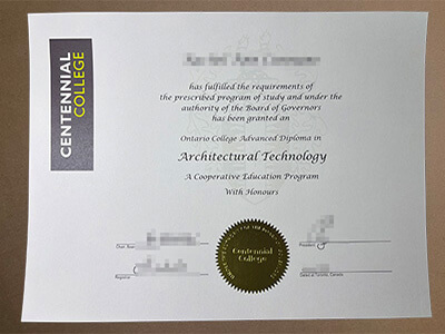 Centennial College diploma