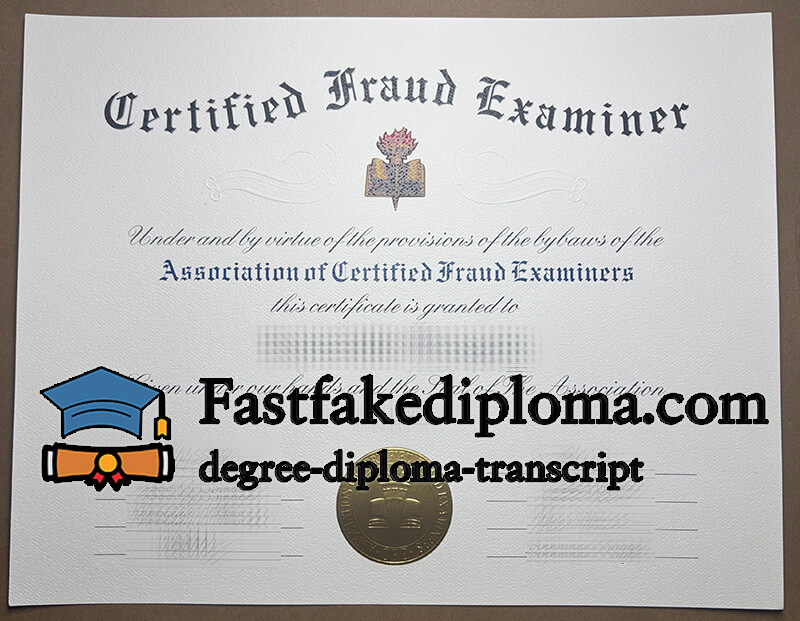 How to buy Certified Fraud Examiner diploma?