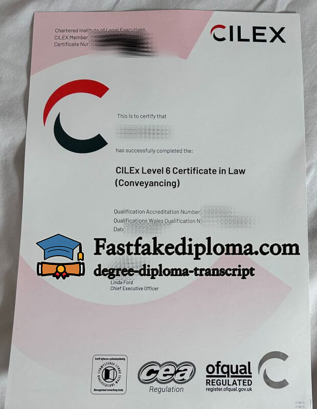 CILEx Level 6 certificate
