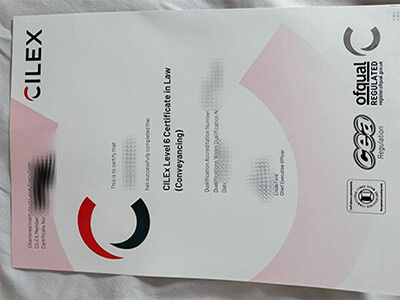 CILEx Level 6 certificate