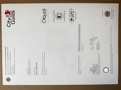 Buy City Guilds Level 5 certificate online