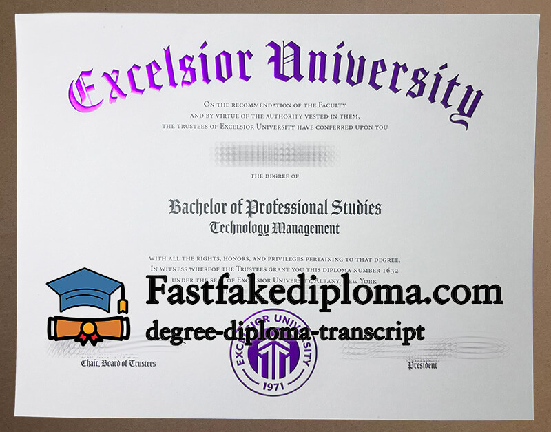 Can I order Excelsioc University diploma?