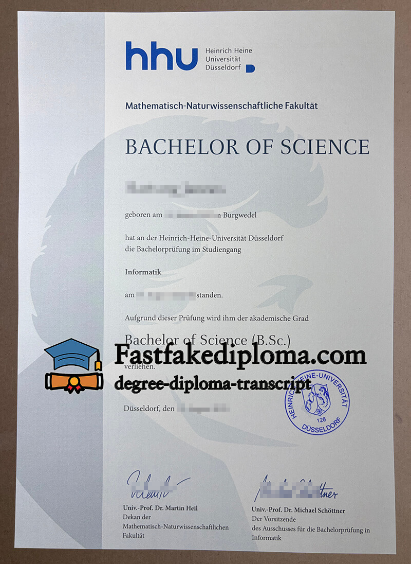 Heinrich Heine Universität Düsseldorf degree