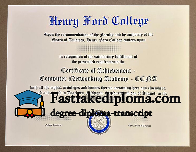 Buy Henry Ford College diploma