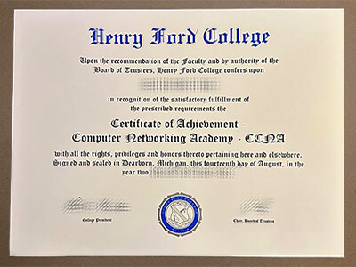 get Henry Ford College diploma