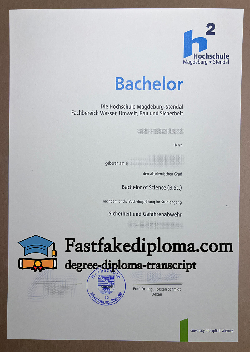 Order Hochschule Magdeburg Stendal diploma