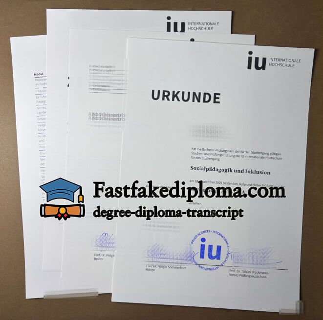 Buy IU Internationale Hochschule diploma and transcript