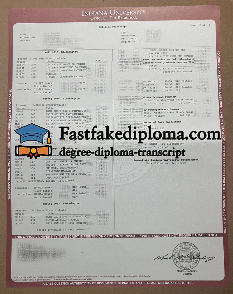 Buy Indiana University transcript. get transcript online