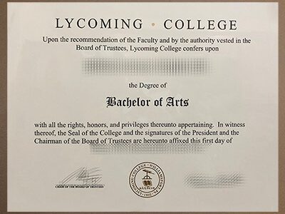 get Lycoming College diploma