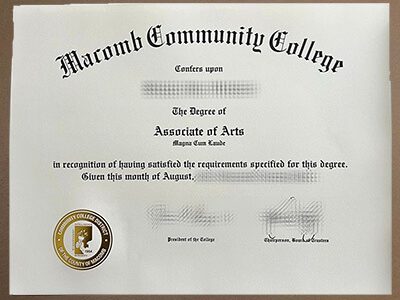 Order Macomb Community College diploma