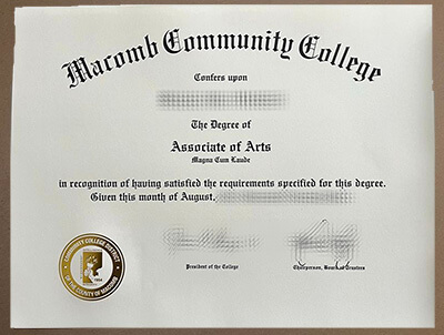 Order Macomb Community College diploma