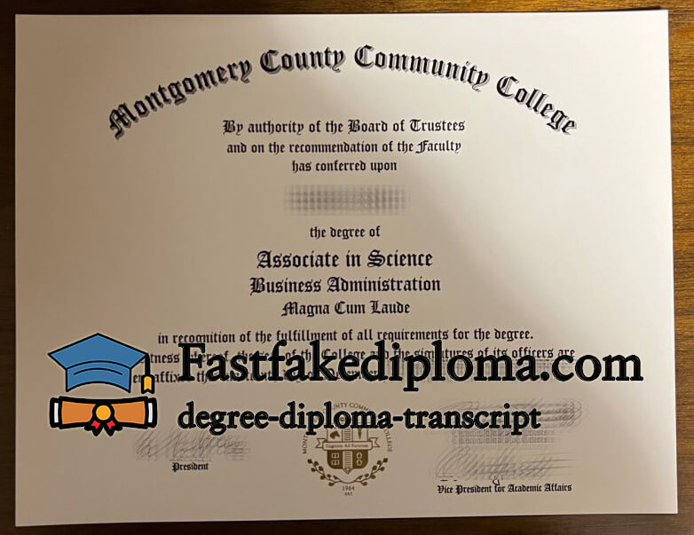 Buy Montgomery County Community College diploma