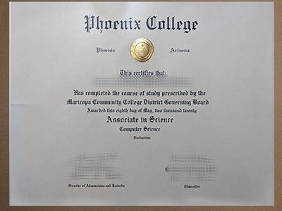 order Phoenix College diploma