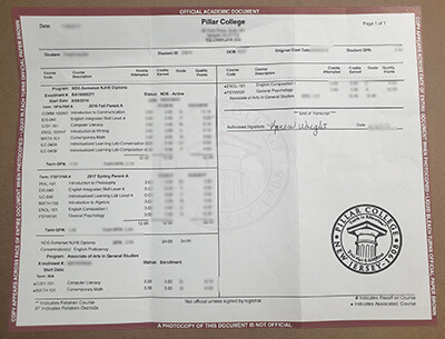 Can I order Pillar College degree?