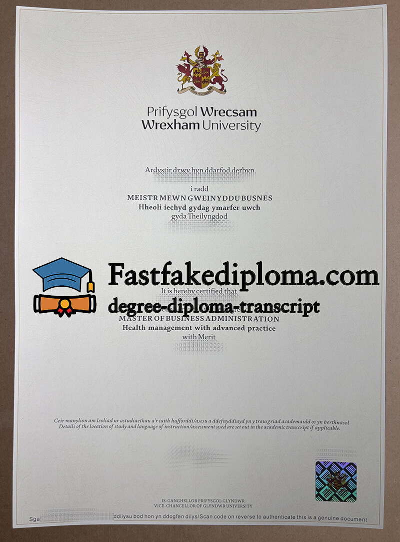 Can I order Wrexham University fake degree?