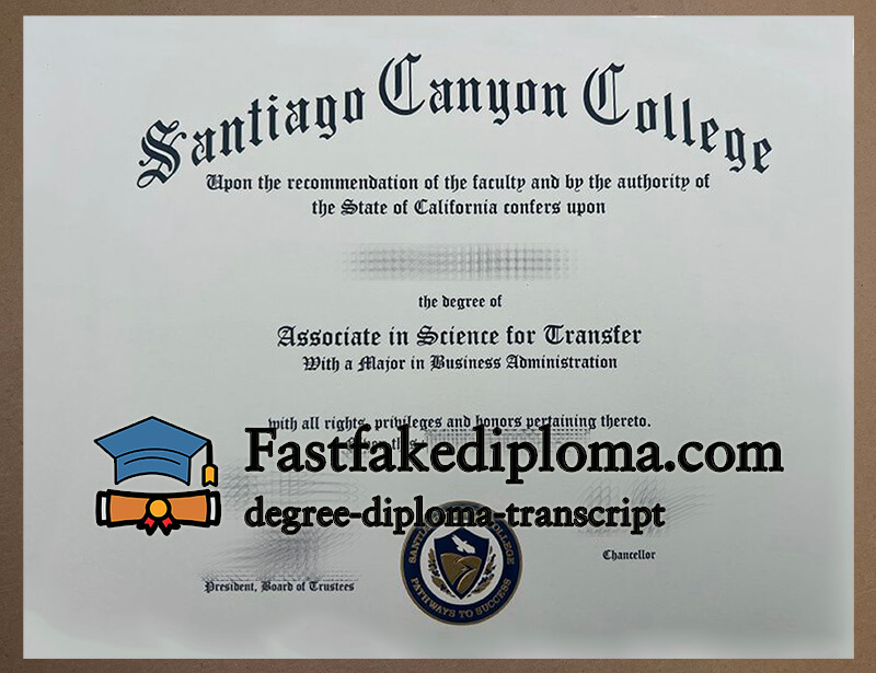 Order Santiago Canyon College diploma online