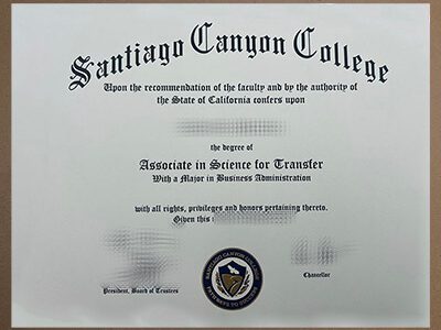 Order Santiago Canyon College diploma online