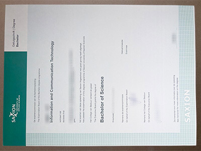 order Hogeschool Saxion certificate