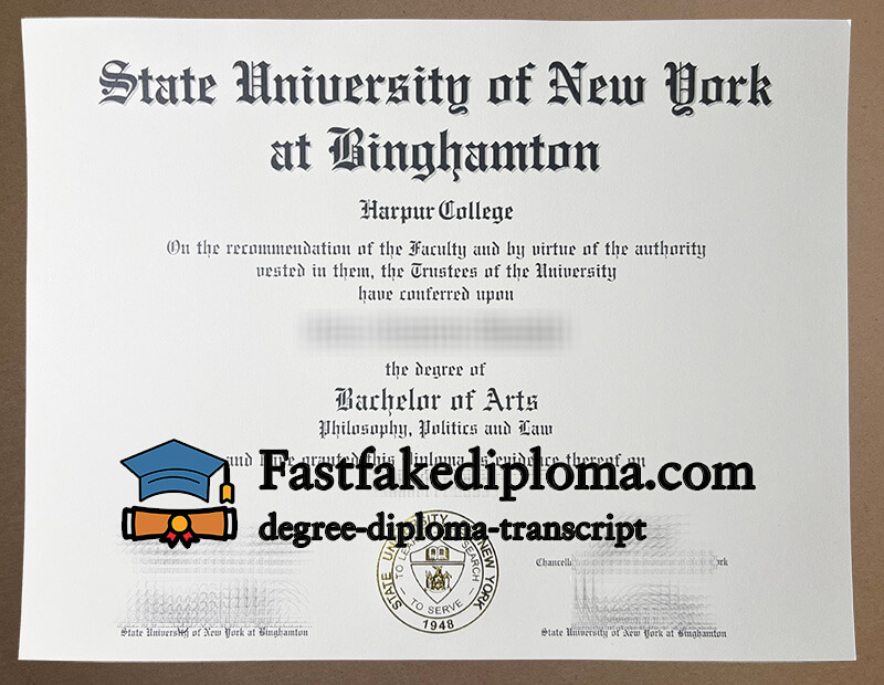 SUNY Binghamton diploma, get SUNY Binghamton degree