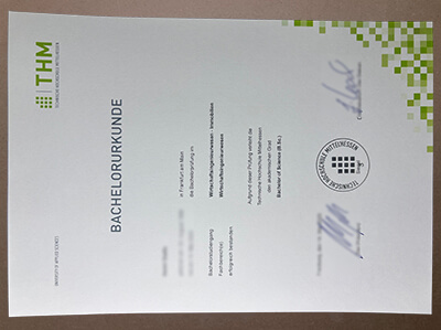 order Technische Hochschule Mittelhessen diploma