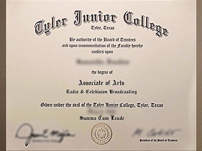 order Tyler Junior College certificate