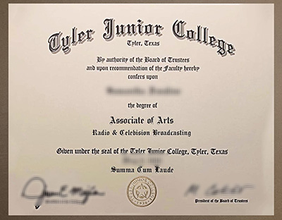 order Tyler Junior College certificate