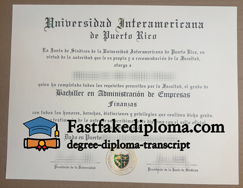 Buy Universidad Interamericana de Puerto Rico diploma