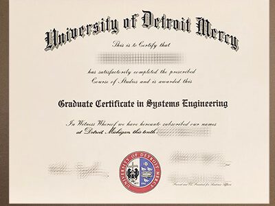 Order University of Detroit Mercy diploma