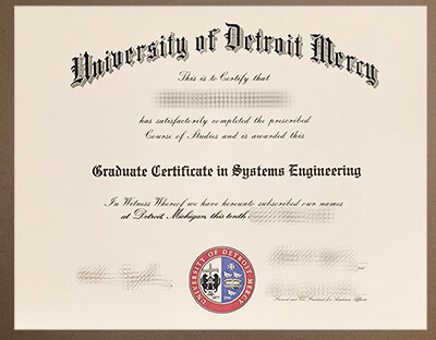 Order University of Detroit Mercy diploma