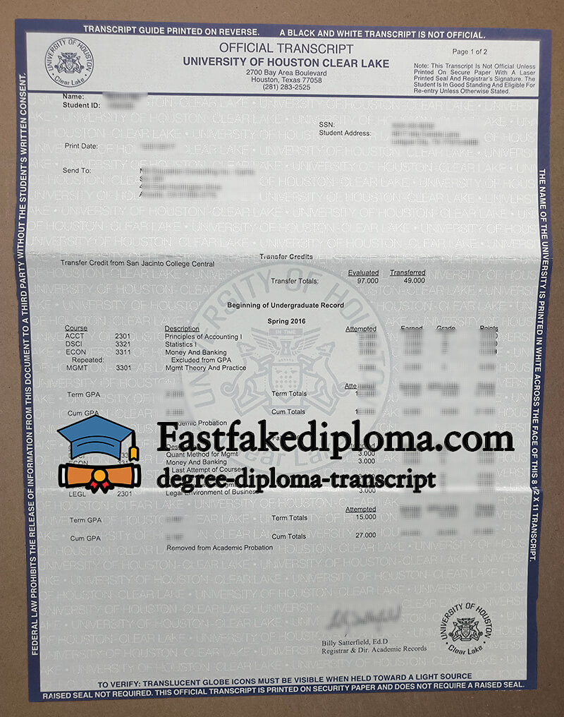 Buy University of Houston Clear Lake diploma, buy UHCL transcript