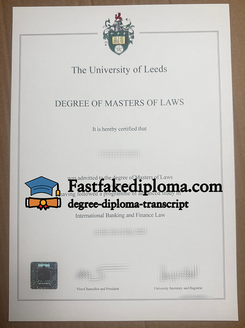 Order University of Leeds diploma
