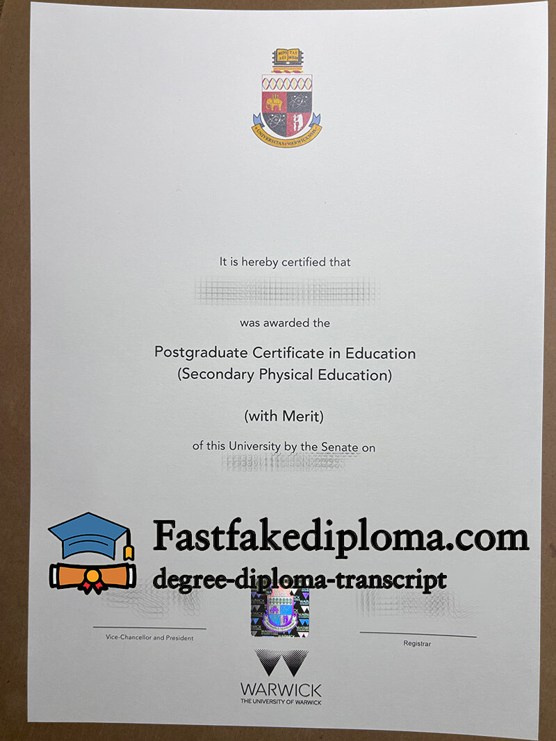 Buy University of Warwick diploma