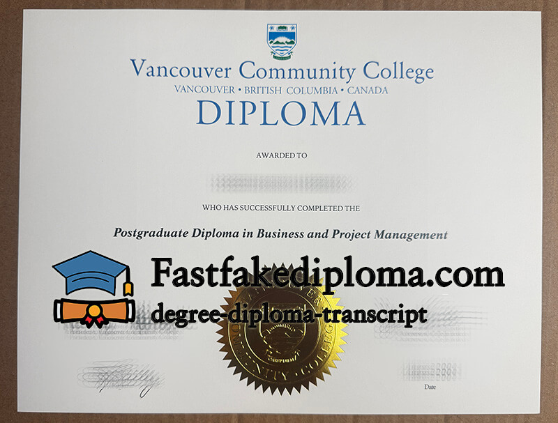 Buy Vancouver Community College diploma
