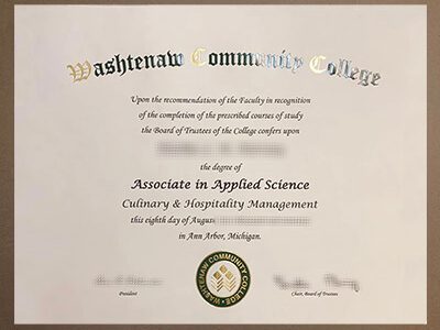 buy Washtenaw Community College diploma