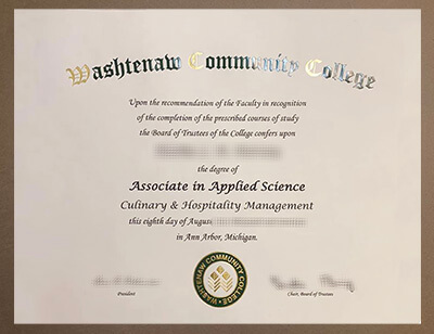 buy Washtenaw Community College diploma