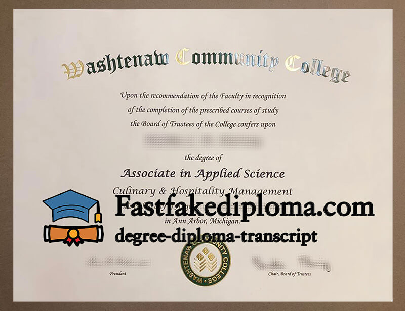 Buy Washtenaw Community College diploma
