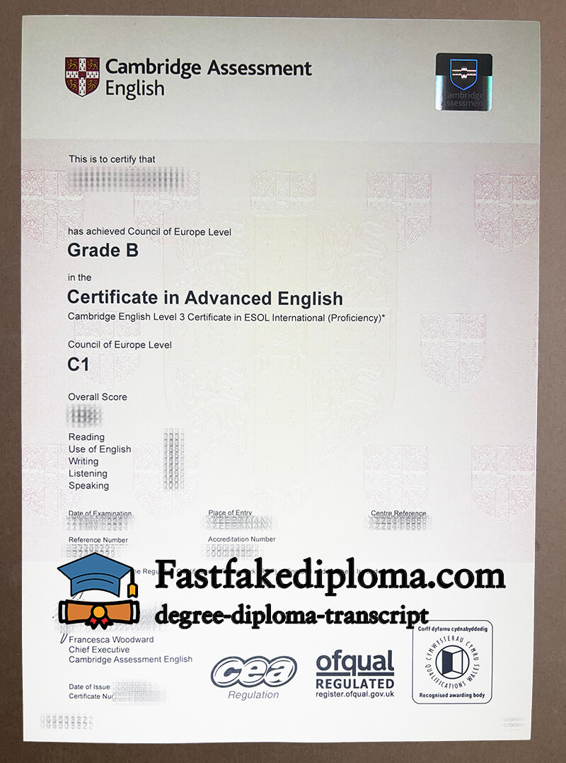 Where to buy Cambridge C1 certificate?